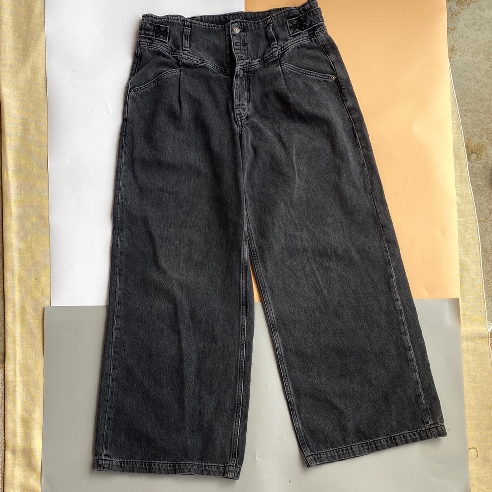 We The Free Black Wide Leg Jeans